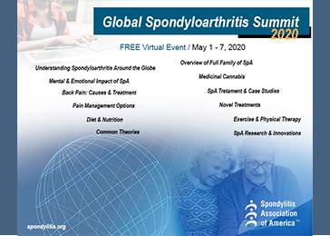 Global Spondyloarthritis Summit 2020 – Registration Now Open – 1-7 May 2020